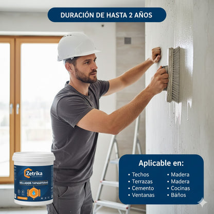 Tapagoteras | 4 Litros Sellador Transparente Impermeabilizante